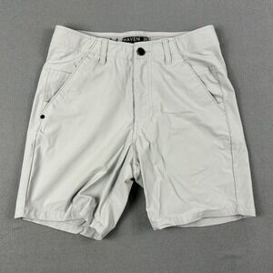 Maven Co-Op Shorts Mens 28 Light Gray 7 Inch Inseam Performance Lightweight Tech